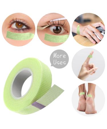 6 Rolls Adhesive Eyelash Tape - Micropore Makeup Tape for Lash Extensions - 9m Each Roll (Green) | International Shipping Available - Buy Online on SooperMarket.com
