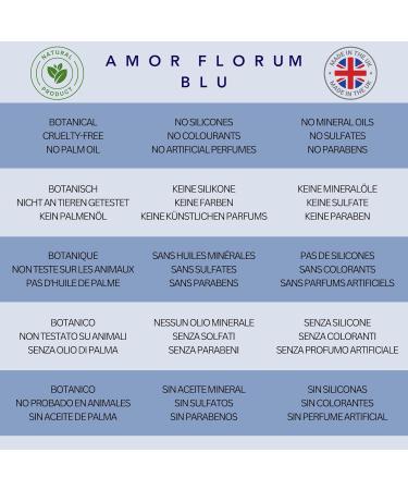 Amor Florum Blu 100% Natural Bathing Salts | Detox Himalayan & Totes Sea Salt with Citrus & Green Tea | 400g for Relaxation - Buy Online on SooperMarket.com