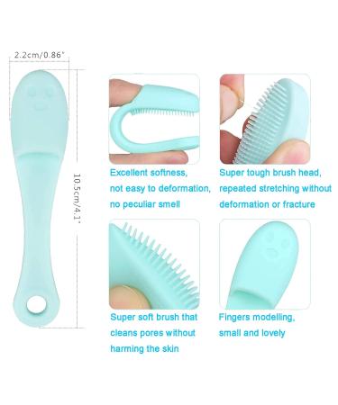 5-Pack Soft Silicone Facial Cleansing Brushes - Gentle Cleanser for Blackhead Removal and Massage - Buy Online on SooperMarket.com