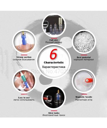 Cupping Set with Pump Professional Chinese Acupoint Cupping Therapy Sets Manual Back Massager Plastic kit for Cupping for Cupping Massage Muscle Joints 20 Cups - Buy Online on SooperMarket.com