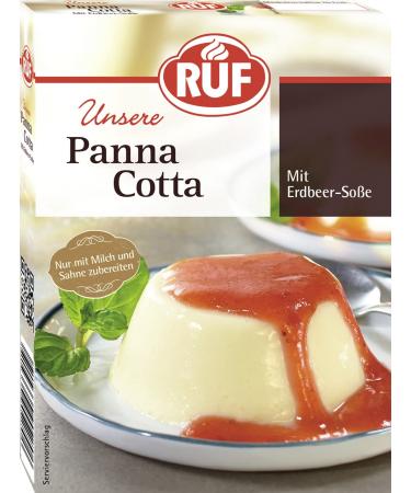 Call call panna cotta with strawberry sauce