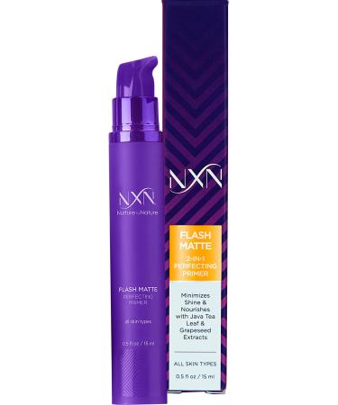 NxN 2-in-1 Matte Primer with Java Tea Leaf & Grapeseed to Nourish Skin & Minimize Pores for All Skin Types O.5 FL Oz