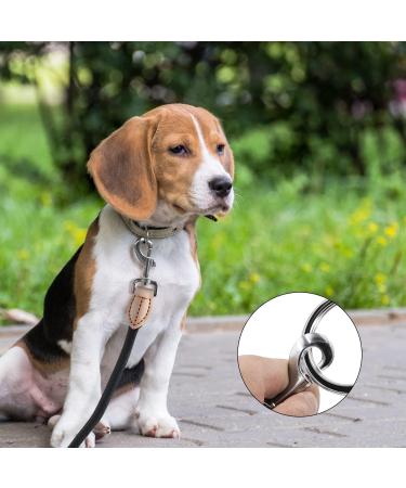 Adjustable 2m Dog Leash - 11mm Thick Nylon Braided Multifunctional Training Lines for Small/Medium/Large Dogs - Black - Buy Online on SooperMarket.com