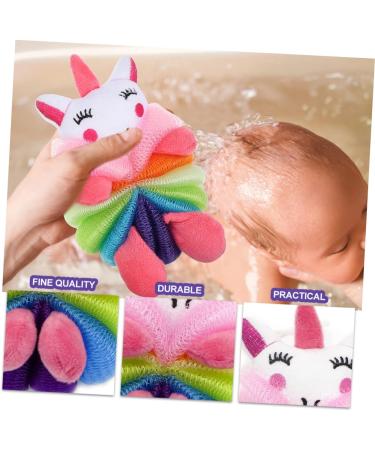 NOLITOY 4pcs Cartoon Bath Scrubber Balls for Kids | Skin-Safe Body Cleaning Tools | Perfect for Fun Bath Time | International Shipping Available - Buy Online on SooperMarket.com