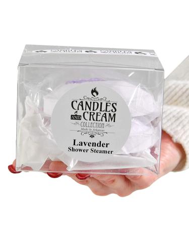 Candles and Cream Lavender Shower Steamers - Aromatherapy for Stress Relief - Set of 2 - Buy Online on SooperMarket.com