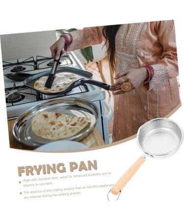 IMIKEYA Stainless Steel Pot Non Stick Fry Pan Griddle Honeycomb Fry Pan Non Stick Honeycomb Frying Pans Small Frying Pan Breakfast Pan Kitchen Pan Wood Egg Cooking Utensils - Buy Online on SooperMarket.com