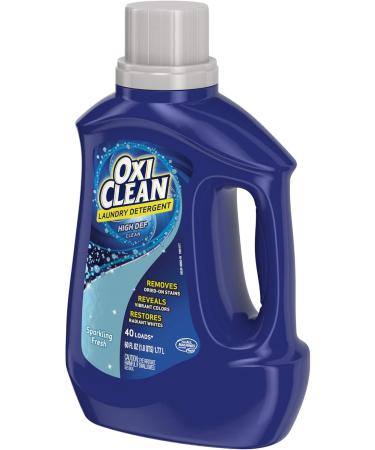 OxiClean High Def Sparkling Liquid Laundry Detergent - Fresh Scent 60 Fl Oz | International Shipping Available - Buy Online on SooperMarket.com