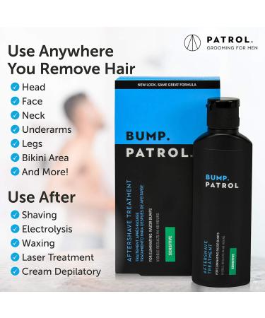 Bump Patrol Sensitive Strength Aftershave Formula - Razor Bump & Ingrown Hair Solution 2oz - Buy Online on SooperMarket.com