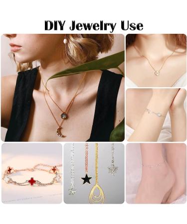70ft Stainless Steel Jewelry Making Chains Kit - 7 Colors, 2mm Metal Chains with Jump Rings and Lobster Clasps for DIY Necklace, Bracelet, Anklet - Buy Online on SooperMarket.com