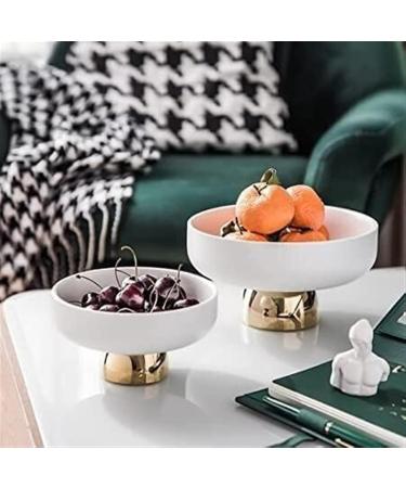 Kitchen Countertop Fruit Rack Fruit Basket White Ceramic Plate Fruit Bowl with Stand Fruit Basket Decorative Fruit Plate Can Hold Cheese Candies Snacks Fruit Trays for Party (Color : OneColor Siz 8inch Onecolor - Buy Online on SooperMarket.com