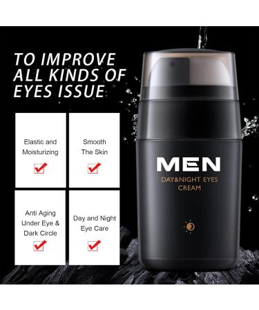 Day & Night Men's Eye Cream - Anti-Aging Dark Circle Treatment for Wrinkles & Bags - Youthful Skin Solution - Buy Online on SooperMarket.com