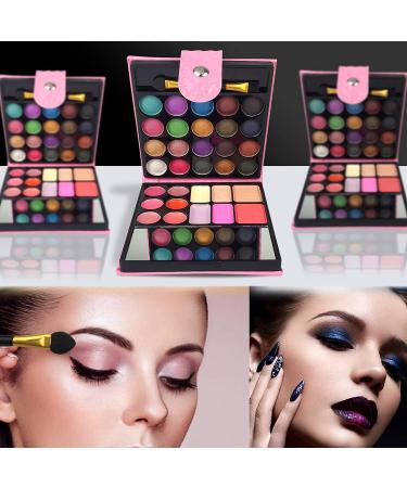 Beauty Book All in One Makeup Kit - 32 Colors Palette, Lip Gloss, Blush, Powder, Concealer, Mirror & Brush - Professional Makeup Set Gift for Women, Girls, Beginners, and Teens (Pink) - Buy Online on SooperMarket.com