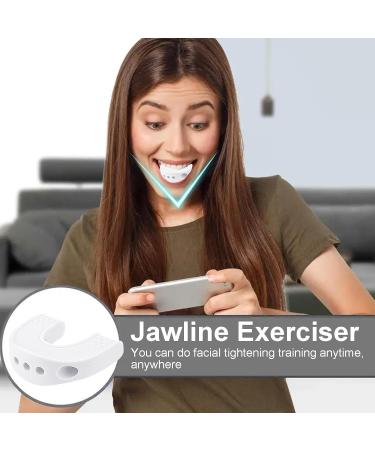 Jaw Exerciser for Men - U-Shaped Jawline Exerciser Jawline Trainer Jaw Strengthener Jaw Sculpting Tool with Storage Box for Adults White - Buy Online on SooperMarket.com
