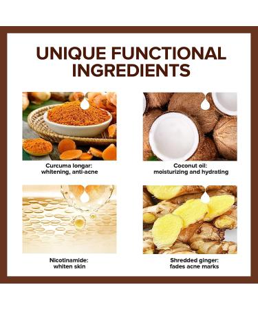 TBeautfave Turmeric Soap Natural Soap for Face & Body Organic Soap Turmeric Brightening Soap Handmade Soap Bar for for Acne & Dark Spots Moisturizing Deep Cleansing Erase Fine Lines - Buy Online on SooperMarket.com