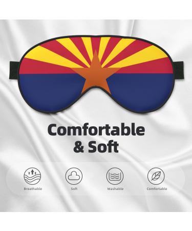 Arizona Flag Soft Sleep Eye Mask | Breathable Travel Eye Patch for Women | Perfect Relaxation Gift - Buy Online on SooperMarket.com