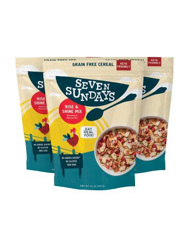 Seven Sundays Keto Nut Granola - 3 Count 20 Oz Pouch - Strawberry Banana Nut - No Added Sugar Low Carb Paleo Friendly Gluten Free 20 Ounce (Pack of 3)