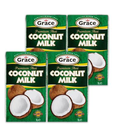 Grace Premium Coconut Milk 1 Litre (4 Pack)
