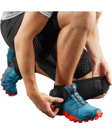 Salomon Trail Gaiters Low 9.5-12 Black - Durable Outdoor Gaiters for Hiking & Trail Running - Buy Online on SooperMarket.com