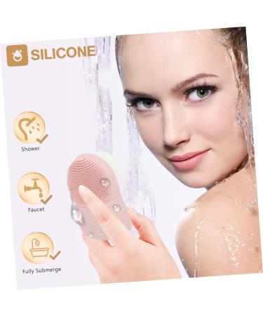 PLAFOPE Silicone Face Brush Clipper Grippers Face Brush Scrubber Silicone Scrubbers Facial Cleansing Brush Face Brush for Women Makeup Remove Brush Pink Silicone Brush Manual 8x6cm Pink - Buy Online on SooperMarket.com