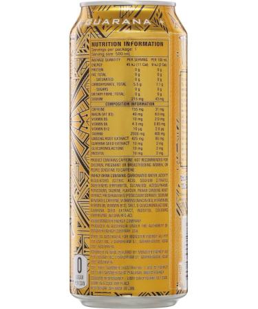 Monster Energy Ultra Gold Carbonated Energy Drink | L-Carnitine + Taurine + Zero Sugar 16.91 fl oz / 500 ml 12 Pack - Buy Online on SooperMarket.com