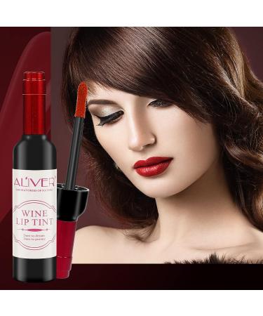 6-Piece Wine Lip Tint Set - Long-Lasting Matte Lip Stain, Gloss & Balm for Women - Buy Online on SooperMarket.com