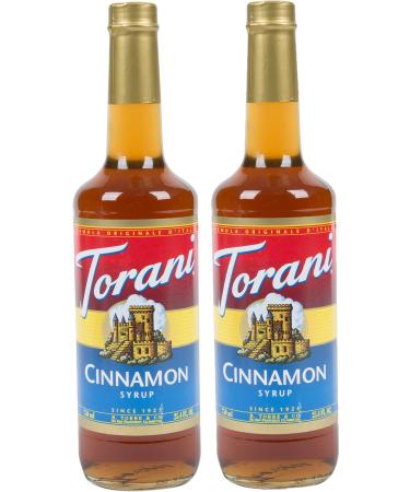 Torani Cinnamon Flavour Syrup 750ml bottle 2 Pack Cinnamon 750 ml (Pack of 2)