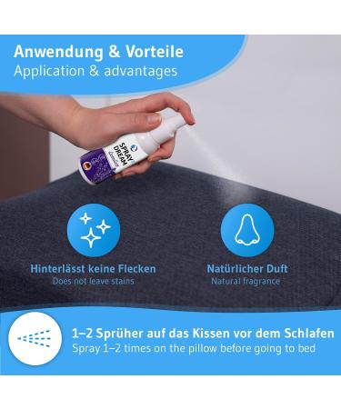 Relaxing Lavender Pillow Spray | Deep Sleep Spray with Essential Oils | 100ml Lavenlove - Aroma for Restful Sleep - Buy Online on SooperMarket.com