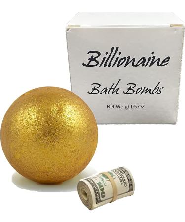 Billionaire Bath Bomb - Real Cash Surprise Up to $100 | Luxury Gold Lavender Scent | Perfect Gift for Women - Buy Online on SooperMarket.com
