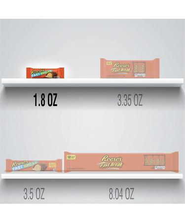 REESE'S FAST BREAK Milk Chocolate Peanut Butter Nougat Candy Bar 18ct - Halloween Bulk Candy - Buy Online on SooperMarket.com