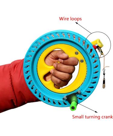 Seababoo 16 cm Kite Roll Cord Winch - Dragon Kite Roller Winder with 150m Line & Leash for Ultimate Flying Experience - Buy Online on SooperMarket.com