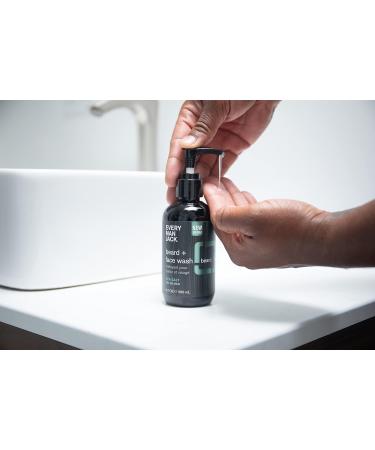Every Man Jack Beard + Face Wash Twin Pack - Subtle Sea Salt Fragrance - 6.7oz - Deep Cleans and Conditions Beard & Skin - Coconut Oil & Glycerin - Buy Online on SooperMarket.com
