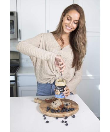 Legendary Foods Almond Butter | Blueberry Cinnamon Bun Flavor | Keto-Friendly, Low Carb, Vegan | 16oz Jar - Buy Online on SooperMarket.com