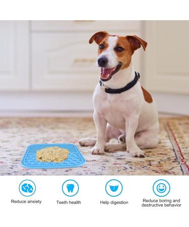 Hysagtek 3 Pcs Licky Mats for Dogs and Cats Dog Lick Mats Slow Feeding Mat with Suction Cup Puppy Lick Mat Pad for Pet Bathing Grooming Training with 1 Spatula + 1 Brush - Buy Online on SooperMarket.com
