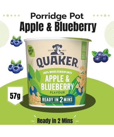 Quaker Oats Pick N Mix - Choose From 6 Flavours |Banana & Strawberry Apple & Blueberry Golden Syrup Original Porridge Oat Chocolate Orange Oat Caramel Fudge - Pack of 2 59.00 g (Pack of 2) - Buy Online on SooperMarket.com