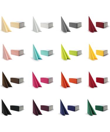 Buy High-Quality Airlaid Napkins 40x40cm - 50-Pack Fabric Look Wedding & Birthday Essentials in Palm Green - 23 Colors Available - Buy Online on SooperMarket.com