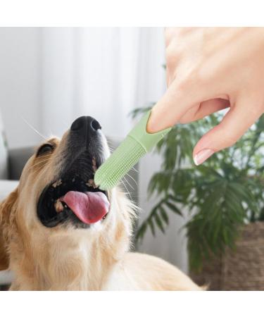 JISADER Pet Oral Care Finger Brush for Dogs and Cats - Gentle Tool Green - Buy Online on SooperMarket.com