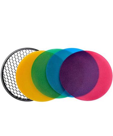 Godox AD-S11 Color Gels & Grid Reflector for Godox Witstro AD200 Pocket Flash, Witstro AD360 AD180 Portable Speedlite Flash