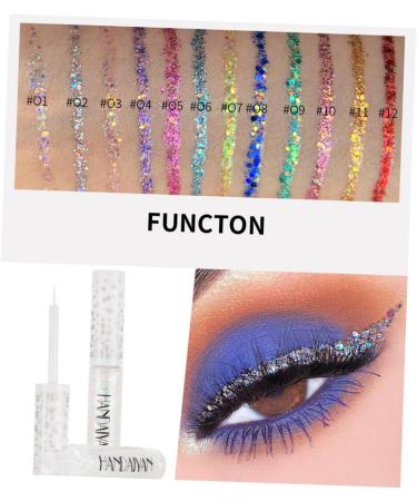 Mikinona 12pcs Liquid Eyeliner Eye Shadow Eyeshadow Glitter Eyeliner Shinny Eyeliner - Buy Online on SooperMarket.com