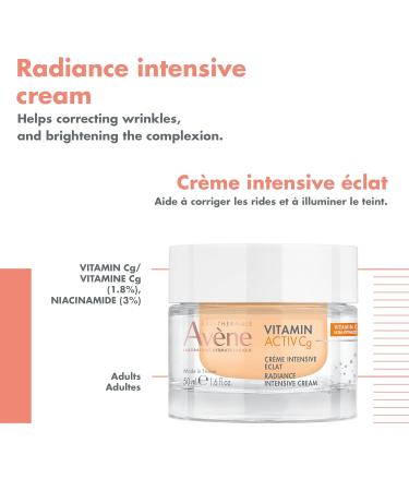 Eau Thermale Av ne Vitamin Activ Cg Radiance Intensive Cream for radiance dark spots anti-wrinkles Vitamin Cg - Buy Online on SooperMarket.com