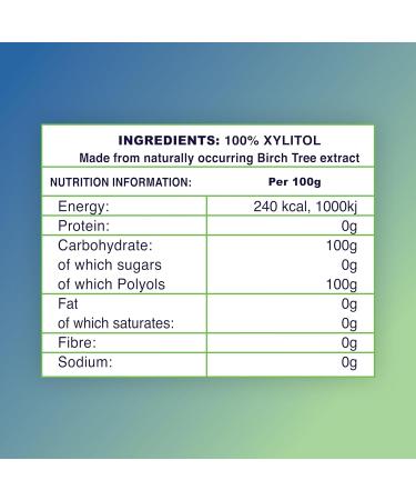 Xylitol 100% Natural Sugar Alternative Sweetener 250g - Buy Online on SooperMarket.com
