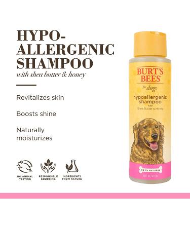 Burt's Bees Natural Hypoallergenic Dog Shampoo with Shea Butter and Honey - 16oz | For All Dogs and Puppies with Dry or Sensitive Skin | Made in USA - Buy Online on SooperMarket.com