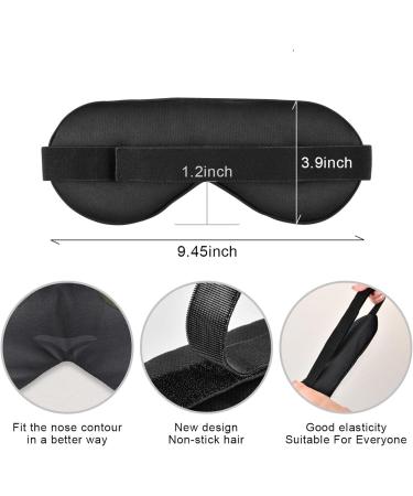 Kaskirky Light Blocking Eye Mask for Business Travel & Meditation - Adjustable for Men and Women, Deep Sleep Comfort, Fat Cat Green Eye Design - Buy Online on SooperMarket.com