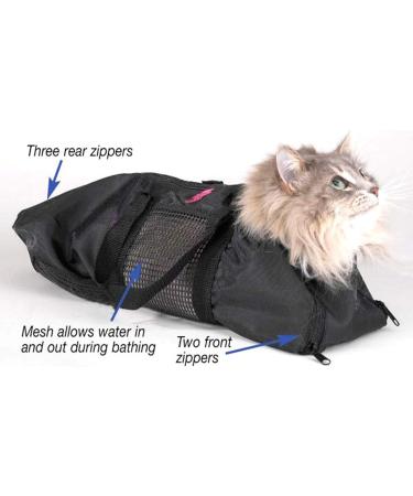 Buy Soonhua Cat Grooming Bag | Adjustable Bathing & Swimming Solution | Anti-Scratch Breathable Fur Care Pocket - Buy Online on SooperMarket.com