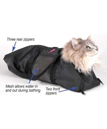 Yuehua Mech Cat Care Bag | Pet Pocket Bag for Nail Clipping & Bathing | Anti-Bleeding Scratch-Resistant Mesh Pockets - Buy Online on SooperMarket.com