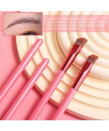 2 PCS Multi Function Eyebrow Brush Set - Professional Square Angled Brush for 4D Hair Stroke - Magic Hairline Eye Brow Brushes for Women and Girls - Buy Online on SooperMarket.com
