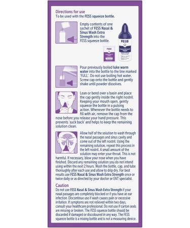 Fess Nasal & Sinus Wash Extra Strength Starter Kit 6 Sachets - Buy Online on SooperMarket.com