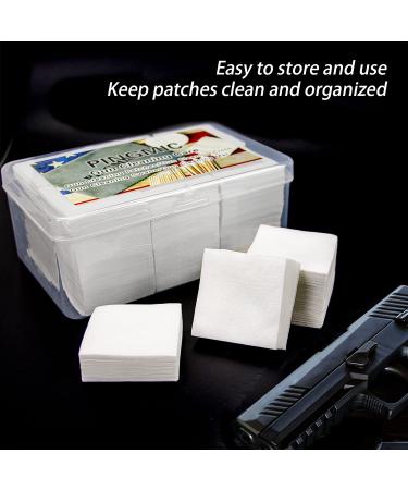 800 Pcs PINGMIC 2'' Thick Gun Cleaning Patches Highly Absorbent & Lint Free Cloth for .22-.45 Cal / 5.56-9mm-10mm - Superior Gun Cleaning Supplies - Buy Online on SooperMarket.com