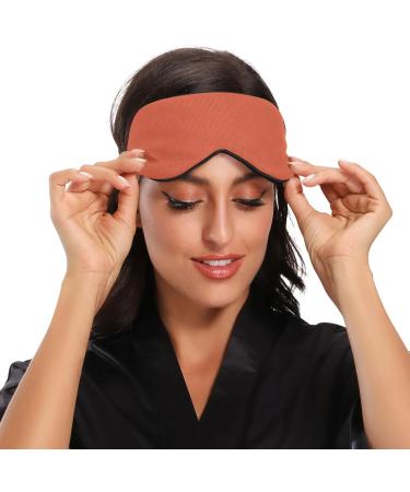 Haskirky Light Blocking Eye Mask Breathable and Adjustable Adult Men and Women Travel on Business Trips Yoga Meditation Light Smooth Comfortable Eye Mask Office Deep Sleep Goodies Pure Plain Brown - Buy Online on SooperMarket.com
