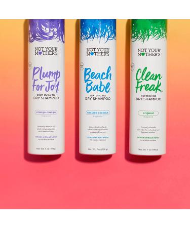 Not Your Mother's Dry Shampoo Assortment (3-Pack) - 7 oz - Instant Oil Absorption with Clean Freak, Plump for Joy, Beach Babe Dry Shampoo - Buy Online on SooperMarket.com