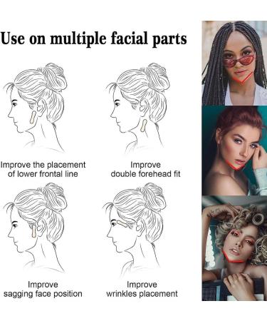 Visiblurry Facelift Tape for Face | Face Lifting Tape for Saggy Skin - Breathable Ultra-thin Invisible High Elasticity V Shaped Instant Face Lift Sticker Secret Make Up Stickers for - Buy Online on SooperMarket.com
